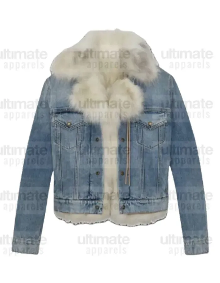The Real Housewives of Salt Lisa Barlow Self Fur Denim Jacket The Real Housewives of Salt Lisa Barlow Self Fur Denim Jacket
