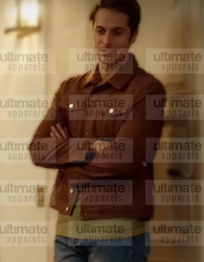 Emily in Paris Lucas Bravo (Gabriel) Leather Jacket