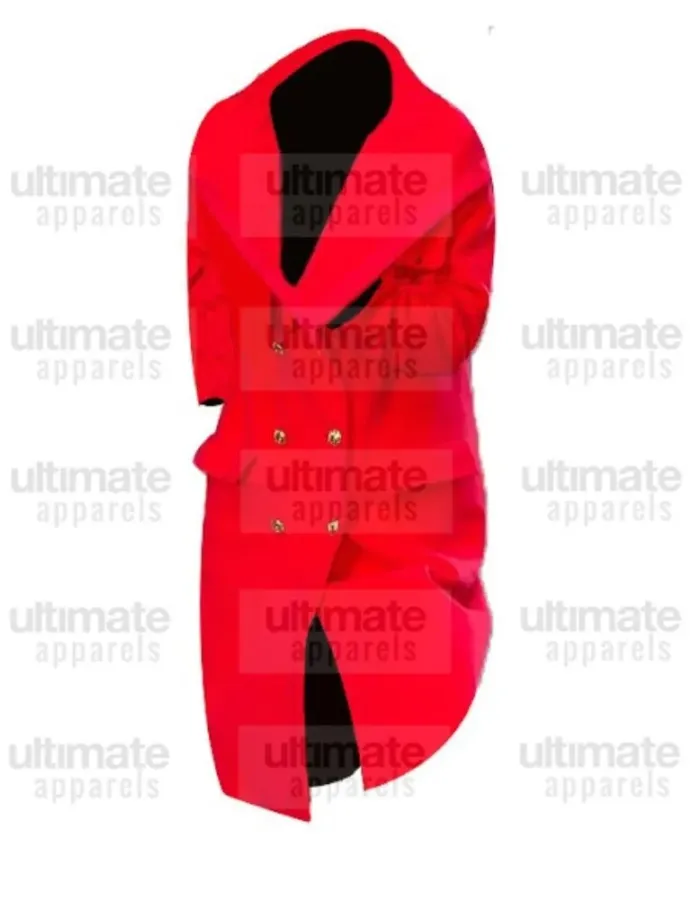 100th Thanksgiving Day Meg Donnelly Red Wool Coat