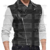 Men's Fashion Slimfit Black Leather Vest Men's Fashion Slimfit Black Leather Vest