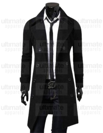 Men's Casual Double Breasted Slim Fit Trench Blazer Coat Men's Casual Double Breasted Slim Fit Trench Blazer Coat