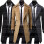 Men's Casual Double Breasted Slim Fit Trench Blazer Coat