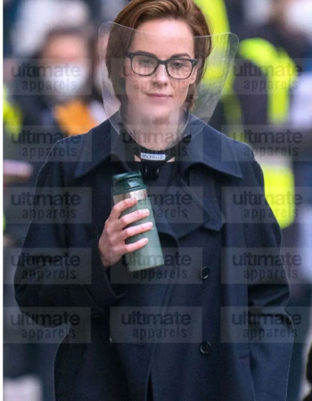 Anatomy of a Scandal Michelle Dockery (Kate Woodcroft) Black Coat Anatomy of a Scandal Michelle Dockery (Kate Woodcroft) Black Coat