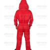 Money Heist La Casa De Papel Red Hoodie Jumpsuit