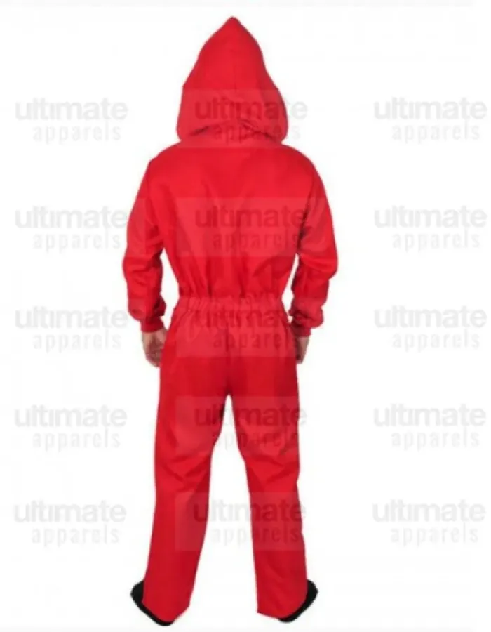 Money Heist La Casa De Papel Red Hoodie Jumpsuit
