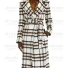 Nancy Drew S03 Maddison Jaizani (Bess) White Plaid Coat