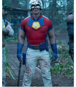 The Suicide Squad John Cena (Peacemaker) Red Leather Costume