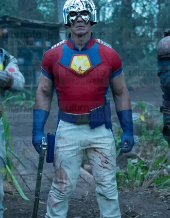 The Suicide Squad John Cena (Peacemaker) Red Leather Costume