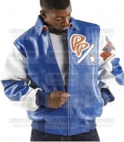 Pelle Pelle Soda Club Blue Real Leather Jacket