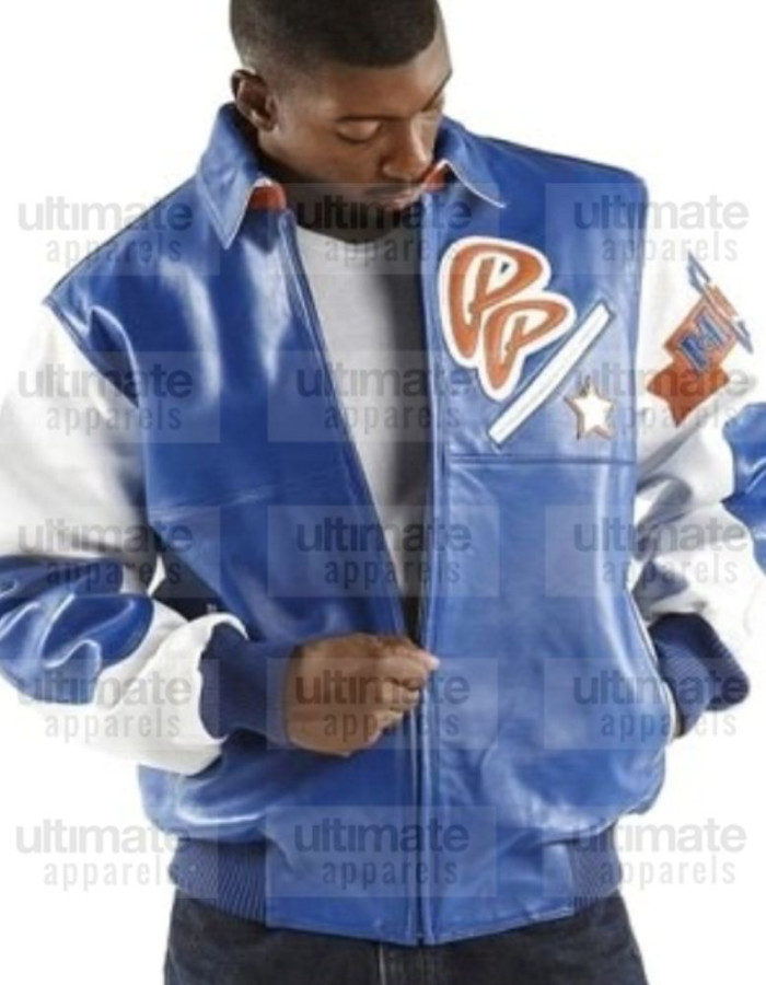 Pelle Pelle Soda Club Blue Leather Jacket Pelle Pelle Soda Club Blue Leather Jacket