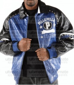 Pelle Pelle 1978 Real Blue Leather Jacket