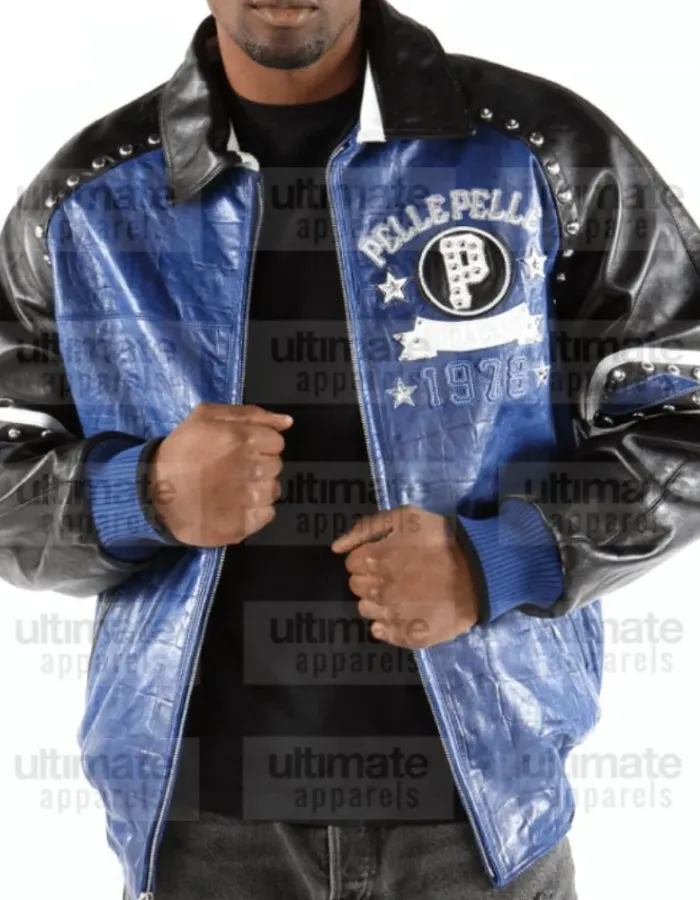 Pelle Pelle 1978 Soda Club Blue Leather Jacket