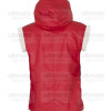 Santa Claus Red Hooded Shearling Vest Santa Claus Red Hooded Shearling Vest
