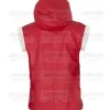 Santa Claus Red Hooded Shearling Vest
