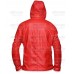 Santa Claus Red Leather Hooded Shearling Jacket