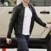 UNFINISHED BUSINESS DAVE FRANCO (MIKE PANCAKE) BLACK LEATHER JACKET