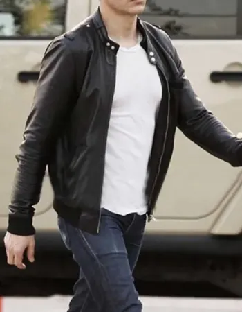 UNFINISHED BUSINESS DAVE FRANCO (MIKE PANCAKE) BLACK LEATHER JACKET UNFINISHED BUSINESS DAVE FRANCO (MIKE PANCAKE) BLACK LEATHER JACKET