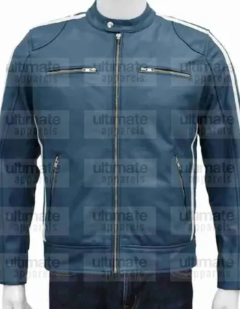 The Road To F9 Concert Vin Diesel Blue Leather Jacket