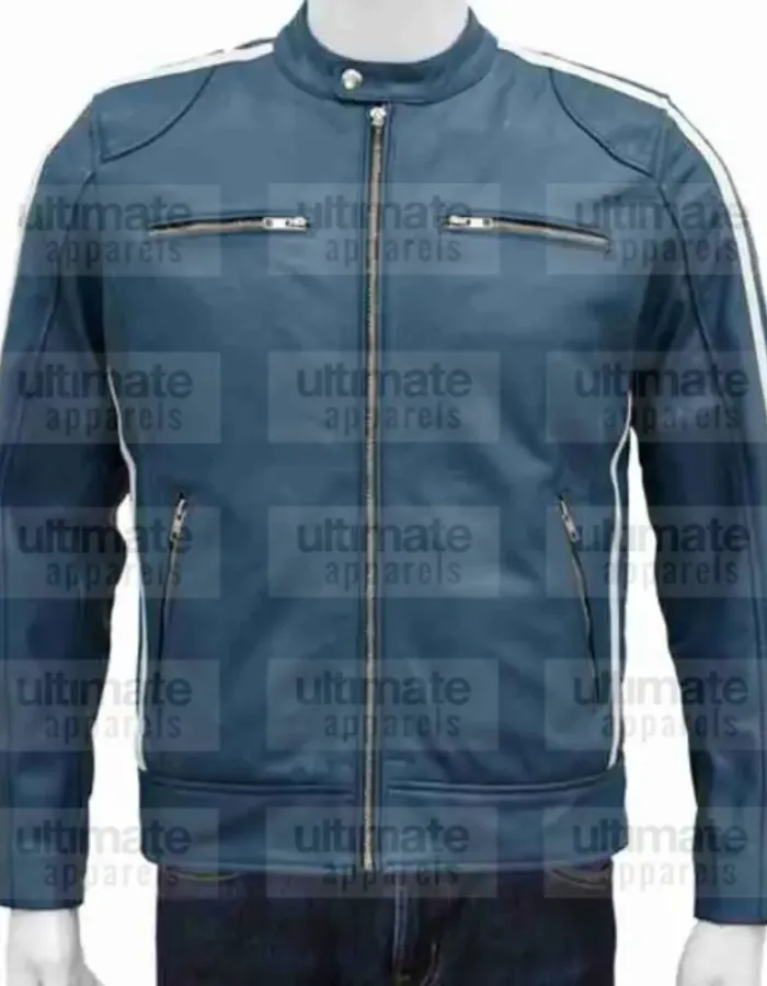 The Road To F9 Concert Vin Diesel Blue Leather Jacket The Road To F9 Concert Vin Diesel Blue Leather Jacket
