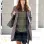 Inventing Anna Chlumsky (Vivian Kent) Checkered Trench Coat