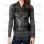Women's Fashion Black Leather Vest