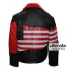 American Flag Men's Motorcycle Leather Jacket