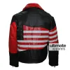 American Flag Men's Motorcycle Leather Jacket American Flag Men's Motorcycle Leather Jacket