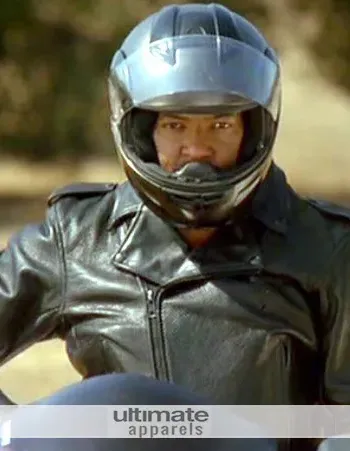 Biker Boyz (Laurence Fishburne) Smoke Black Biker Jacket Biker Boyz (Laurence Fishburne) Smoke Black Biker Jacket