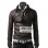 Button Pocket Dark Brown Leather Jacket