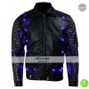 WWE Y2J Chris Jericho Light Up Black Leather Jacket