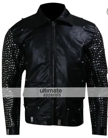 WWE Y2J Chris Jericho Light Up Black Leather Jacket