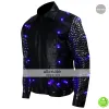 WWE Y2J Chris Jericho Light Up Black Leather Jacket
