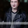 Daniel Radcliffe Black Biker Style Leather Jacket