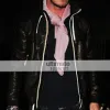 David Backham Brown Bomber Style Leather Jacket David Backham Brown Bomber Style Leather Jacket