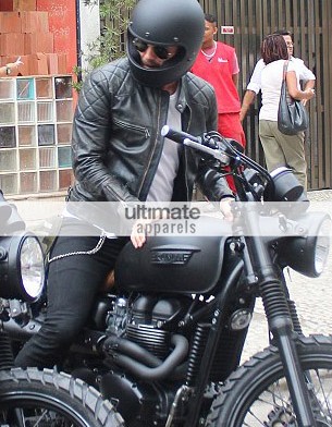 David Beckham Into The Unknown Motorcycle Black Jacket David Beckham Into The Unknown Motorcycle Black Jacket