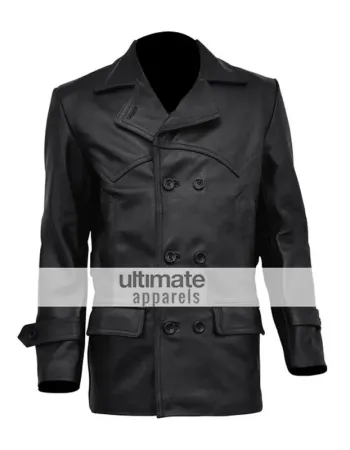 Doctor Who Christopher Eccleston Black Leather Jacket/Coat