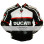 Ducati Corse White and Black Biker Leather Jacket