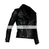 Slim Fitted Mens Faux/PU Black Leather Biker Jacket Slim Fitted Mens Faux/PU Black Leather Biker Jacket