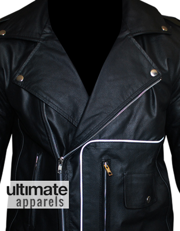 Grease John Travolta Danny Zuko T Bird Biker Jacket