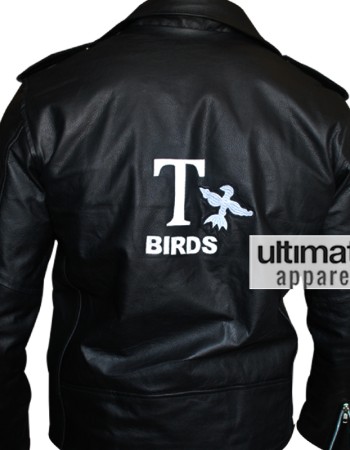 Grease John Travolta Danny Zuko T Bird Biker Jacket