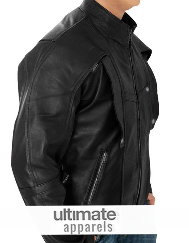 Peter Quill Chris Pratt Star-Lord Black Leather Jacket