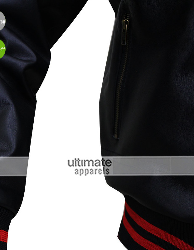 Gucci Eminem Not Afraid Leather Bomber Jacket 