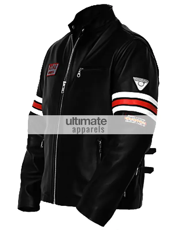 House MD Dr Gregory House Hugh Laurie Black Motorcycle Jacket House MD Dr Gregory House Hugh Laurie Black Motorcycle Jacket