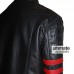 Hybrid Mayhem Fight Club Retro Red Stripe Motorcycle Black Jacket