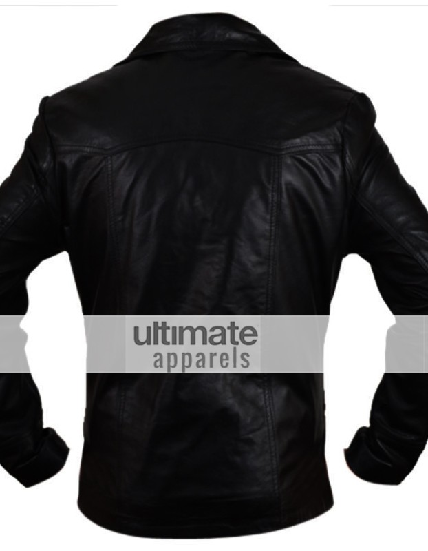 Killing Them Softly Brad Pitt Black Leather Jacket/Coat Killing Them Softly Brad Pitt Black Leather Jacket/Coat
