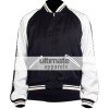 Designer's Men Lightweight Black and White Satin Jacket Designer's Men Lightweight Black and White Satin Jacket