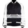 Designer's Men Lightweight Black and White Satin Jacket