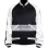 Designer's Men Lightweight Black and White Satin Jacket