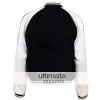 Designer's Men Lightweight Black and White Satin Jacket