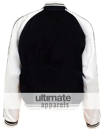 Designer's Men Lightweight Black and White Satin Jacket